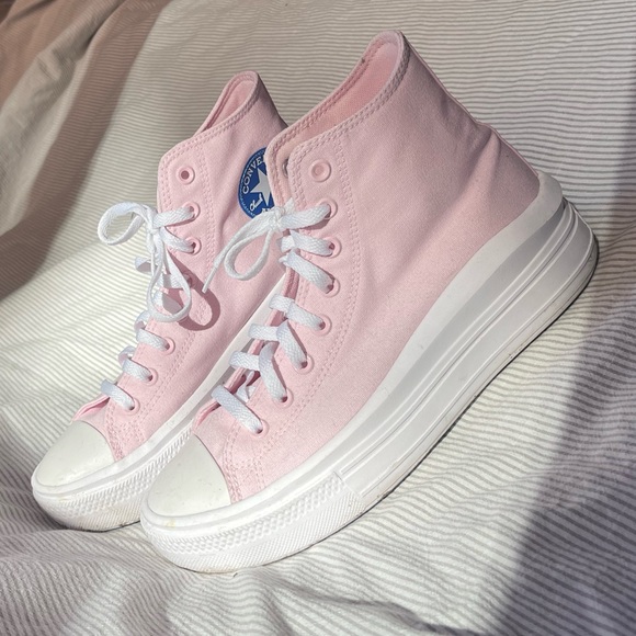 Converse Chuck Taylor Light Pink High Tops - Picture 2 of 5